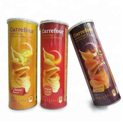 China Halal Snacks Canned Packaging OEM Potato Chips Dry Cool Place Storage Sweet Potato for sale