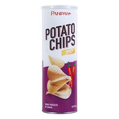 China Sweet Potato Chips Potato Chips Tube Halal Canned Snack Food Dry Cool Place Storage for sale