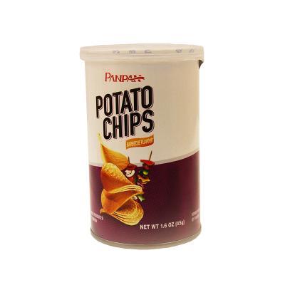 China Canned Food Brand BBQ Potato Chips Halal Snack 12 Months Shelf Life Potato Starch for sale