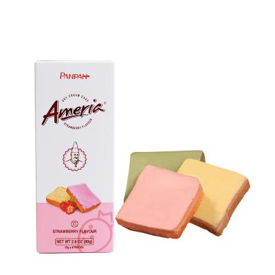 China A04 Halal Snacks Biscuit Manufacturer  Dry Cake Biscuit Semi-Hard PANPAN Dry Cream Cake for sale