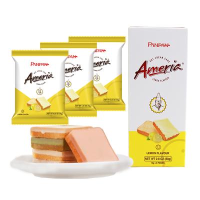 China A04 Food And Beverage  Snacks Dry Cake Biscuit Semi-Hard PANPAN Dry Cream Cake for sale