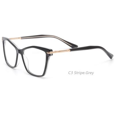 China Factory Price Good Quality Fashionable 1262 Glasses Latest Frames Innovative Oversized Acetate Optical Frames for sale