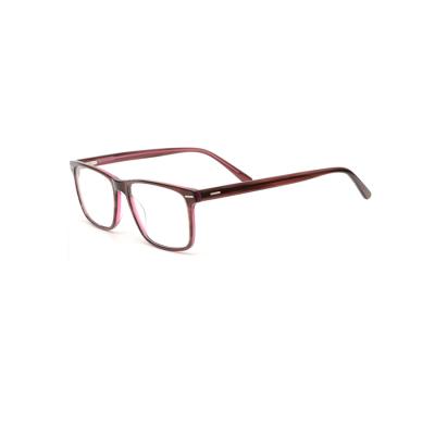 China 1201 High Quality Fashion Eyewear Rectangle Frames Acetate Optical Frames Women Men for sale