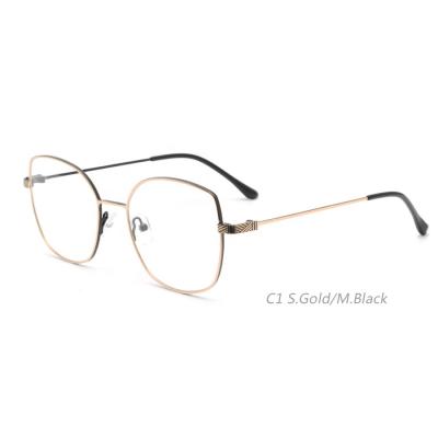 China Fashionable Cat Eye 4030 New Style Stainless Steel Eyewear Metal Optical Frames Glasses for sale