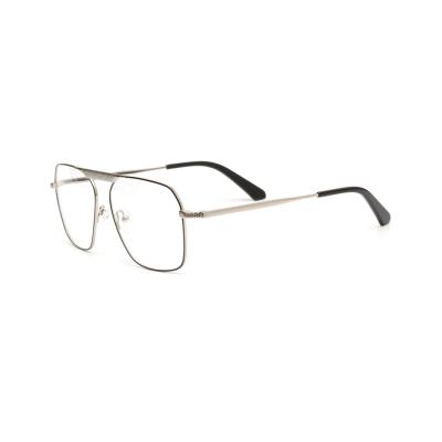 China Fashion 4125 Factory Large Eyewear Frame Metal Optical Frames For Men for sale