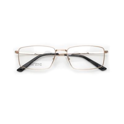 China Fashion Wholesaler ST9362 100% Large IP Titanium Optical Frames Titanium Frames For Men for sale