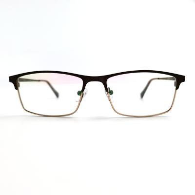 China 3235 Fashionable Cheap OEM Stainless Steel Two Tone Color Optical Frames Metal Spectacles Welcome for sale