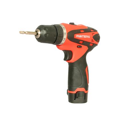 China MAITENG MT1012SS 12V electric+drill 12V/1.5Ah two-speed Li-ion cordless auto-locking hand drill for sale