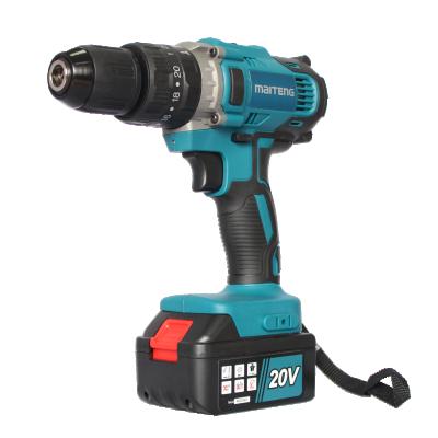 China High Quality Power Tools 20V 13mm Two Speed ​​Li-ion Cordless Drill Hammer MT8016DP for sale