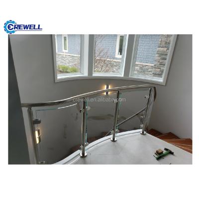 China Exterior Glass and Metal Deck Mount Fencing Stainless Steel Handrails Price Deck Glass Deck Fencing Aluminum Railing for sale