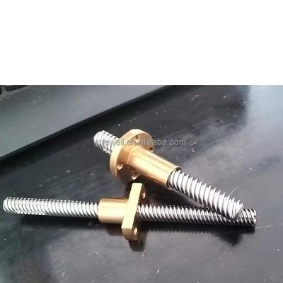 China Stainless Steel Aluminum Slat Turning Screw Turning Nut Ball Screw Locknut Double Spline for sale