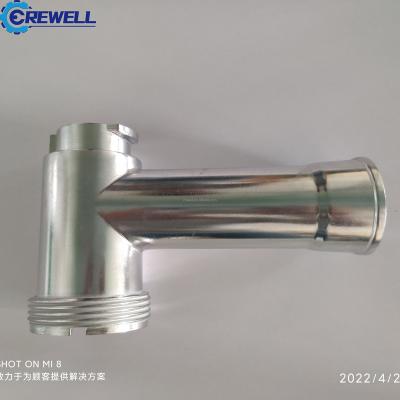 China Injection Molding Meat Grinder Machine Parts Aluminum Custom Tray Body Nut Shafts for sale