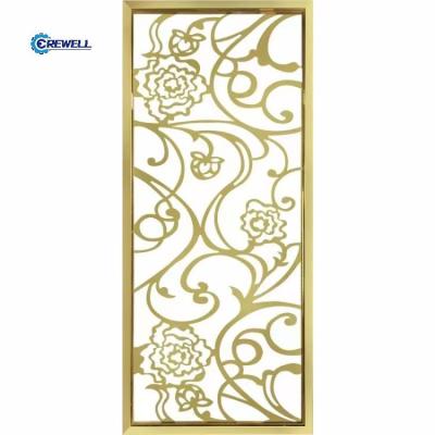 China Direct Wholesale PVD Plating Factory Style Powder Coating Retro Screens Room Dividers For Home Decor for sale