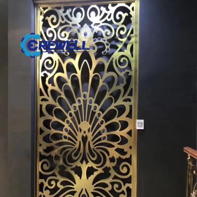 China PVD Plating Easy Install Latest Design Brass Metal Hairline Screens Welding Part Dividers For Bar for sale