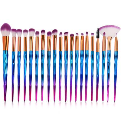 China Angular Blush 20 Pcs Makeup Brush Set Eye Makeup Brush Set White Makeup Brush Set for sale