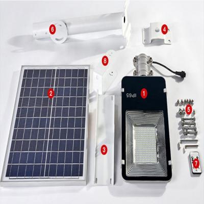 China ROAD Grape Solar Panel Street Light 200w 120w Waterproof High Lumen Outdoor Solar Street Light Induction Motion Sensor for sale