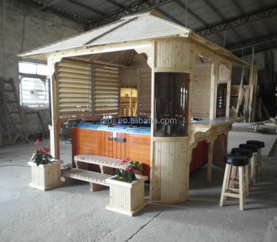 China Garden placed cheap outdoor gazebo for jacuzzi for sale