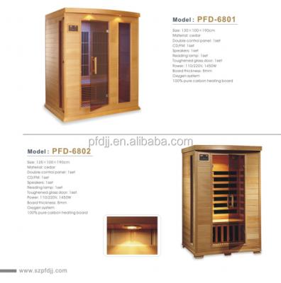 China Luxury Relaxing Wooden Dry Room Canadian Cedar Sauna Computer Control Panel Steam Steam Sauna Wooden Dry Room for sale