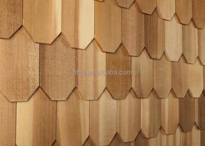 China Red Tongue and Fluted S4S KD Cedar Wood Decorative Wall Panel, Red Cedar Texture Waterproof Interior Wall Decoration Panel for sale