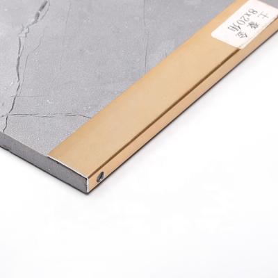 China Aluminum alloy 6063 Misumi 12 inch brushed anodized internal aluminum profile tile around edge protection trims for led metal strip or inside corners for sale