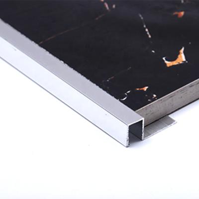 China Misumi 12mm Modern Custom Bronze White Ceramic Square Metal Strips Tile Edge Protector Aluminum Corner Trim for sale