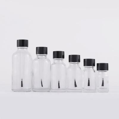 China New Design Personal Care Empty Luxury Round Nail Polish Glass Bottle With Brush Packaging for sale