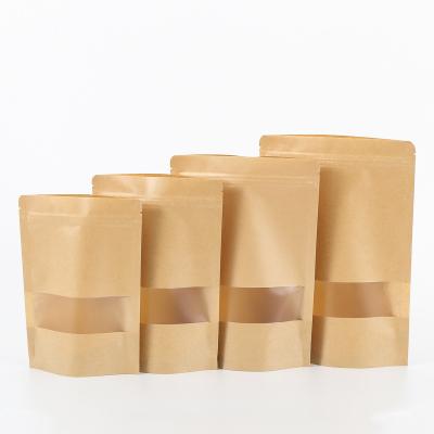 China Recyclable Matt Laminated Package Paper Bag Zipper Top Packaging Paper Zip Lock Bag for sale