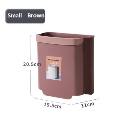 China Viable Wall Mounted Folding Car Kitchen Convenient Toilet Trash Bin Large Capacity Car Without Lid Storage Bucket for sale