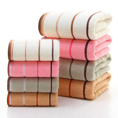 China QUICK DRY various color luxury 100% cotton single towel for bathroom towel for sale