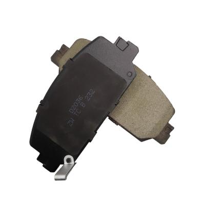 China D2036 High Temperature Resistance Customizable Ceramic Auto Brake Pads Factory ODON Branded Auto Brake Pad For Honda for sale