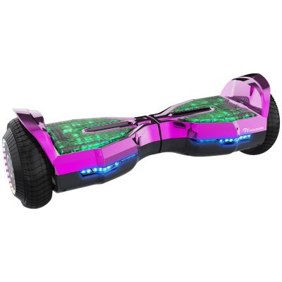 China Standing Electric Scooter Aluminum Alloy Scooters EU Warehouse Two Wheels Hoover Board with Built-in LED Lights Smart Self Balancing Hover Hoverboards for sale