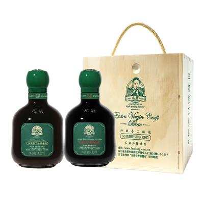 China Fanjiang vinegar handmade balsamic vinegar + handmade soy sauce Langzhong specialty, combination pine three-year-old gift box 22*11.5*20 for sale