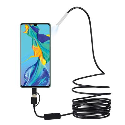 China USB Endoscope for OTG Android Phone, Computer, 5.5 mm Endoscopy Snake Camera Waterproof with Micro USB, Type C 107 for sale