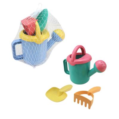 China For Kids Summer Outdoor Water Toy Eco Friendly Beach Sand Toy Sand Mold Toy Set with Pot and Sand Shovel 3pcs for sale