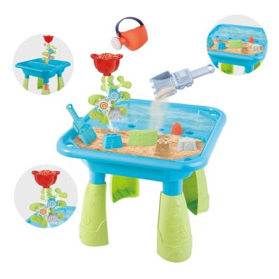 China For Kids Sand Outdoor Activity Sandbox Toddler Water Table Toys Summer Sensory Toys Beach Play Table 14 Pcs for sale