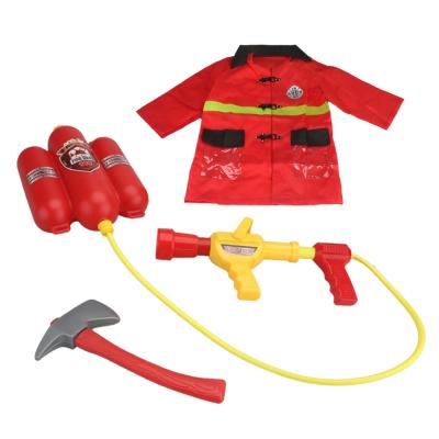 China Other FiremanToy Set Water Gun Backpack Water Shooter and Blaster with Suits and Fire Hat Water Toy and Summer Outdoor Toy for sale