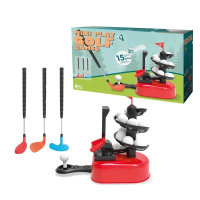 China For Kids Children Golf Toys Set Outdoor Sport Games For Kids Training Golf Toy Set With 15 Ball Indoor Exercise Toy Ball Game for sale