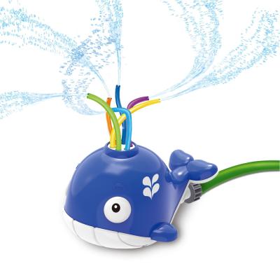 China Summer Toy Kids Whale Water Play Toys Water Sprinkler Toy Summer Splashing Water Toy Outdoor for Backyard for sale