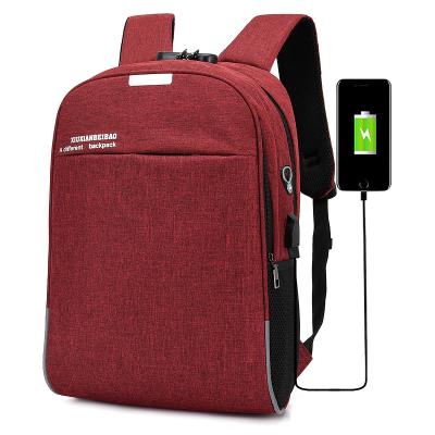 China Waterproof High quality feel comfortable  wear-resistant durable not easy to deform USB external charging waterproof computer backpack for sale