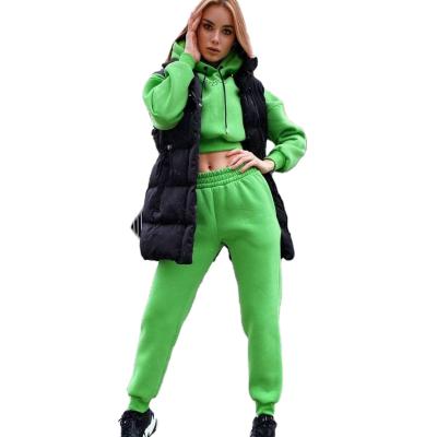 China 2022 QUICK DRY sweatsuit set hooded printed casual wear pants ladies 2 pieces set for sale