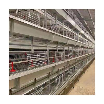 China Poultry Farms Layer Chicks Pullet Cage 3/4 Layer Battery Metal Poultry Equipment Automatic Chicken Broiler Rooster Cage for sale