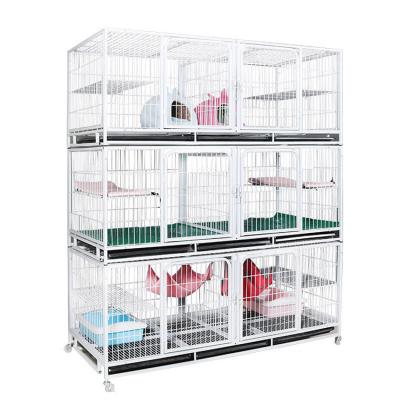 China Collapsible Pet Shop 4 Tiers Stainless Steel Male And Female Cage Pigeons Cages for sale