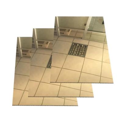 China Building Decoration For Wall SS 304 Gold 304L 430 Mirror Stainless Steel Sheet Plate Decorative Materials for sale