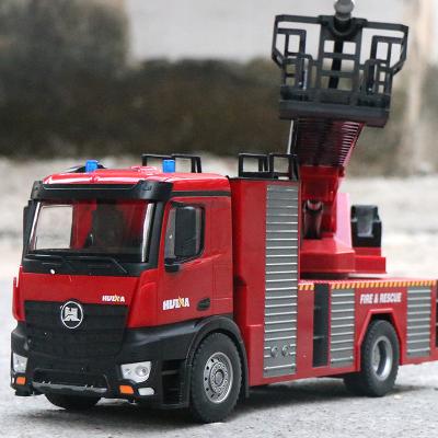 China Alloy Radio Control Toy Cars Kids Gift 2.4G Remote Control Fire Rescue Truck Model Fire Engine Toy High Simulation Water Pump Children Car for sale