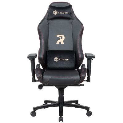 China Rotating Customize Embroidery Logo OEM Style Racing Computing Chair PC Swivel Rocker Gaming Chair Black Leather Gamer for sale