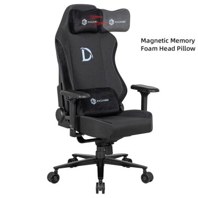 China Custom cadeira luxury black luxury adjustable computer gamer computer armrest 4D neck pillow cooling magnetic gaming chair for sale