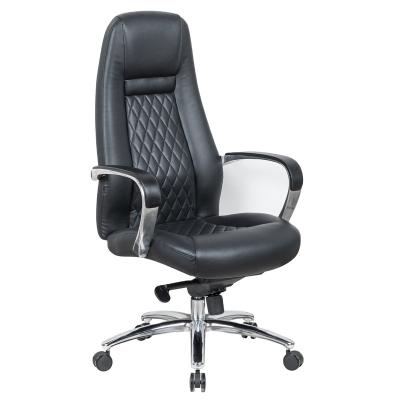 China Luxury Executive Office Office Chair (Height) Adjustable Black Cheap Ergonomic PU Leather Computer Chair for sale