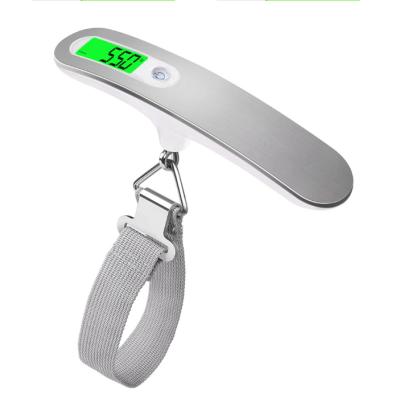 China Weighing 50kg Stainless Steel Material Electronic Scale LCD Display Portable Electronic Travel Luggage Hanging Scale for sale