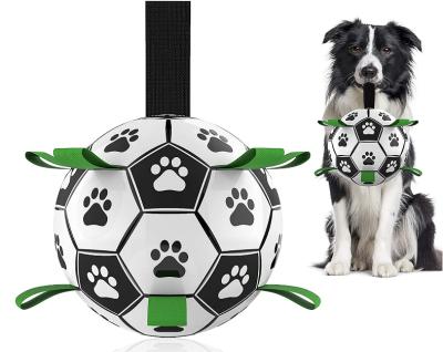 China Viable Explosive Pet Supplies Pursue Spherical Toy Rope Dog Soccer Outdoor Multifunctional Interactive Dog Toy for sale