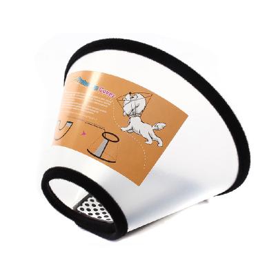 China Pet Viable Adjustable Cone Recovery Rabbit Puppy Cats Collar Convenient Protective Healing Neck Cover for sale